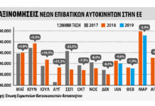 Οι πωλήσεις επιβατικών αυτοκινήτων το πρώτο τετράμηνο στην Ευρώπη