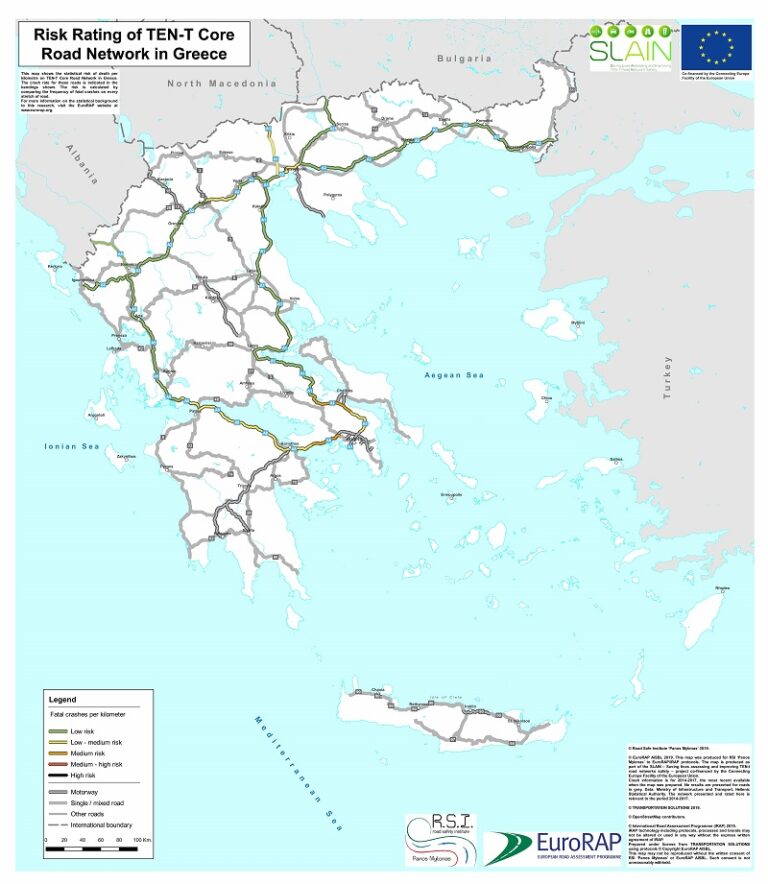 Χάρτες επικινδυνότητας του οδικού δικτύου