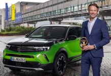 Το Opel Mokka-e με «Χρυσό Τιμόνι 2021»