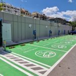 Σταθμός φόρτισης της ΔΕΗ Blue στην D-Marin Ζέας