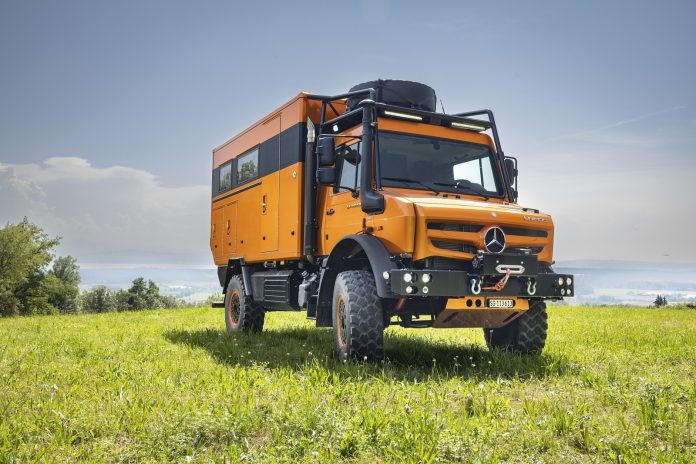 Unimog und Arocs auf der Abenteuer Allrad: Von Bad Kissingen in die WeltUnimog and Arocs ready for offroad adventures: From Bad Kissingen into the world