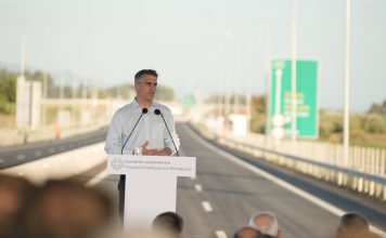 Παράδοση στην κυκλοφορία του Αυτοκινητόδρομου Πάτρα – Πύργος, στο τμήμα Πύργος – Αλισσός
