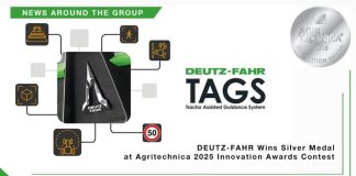DEUTZ-FAHR: Διάκριση στην Agritechnica 2025 για το καινοτόμο TAGS