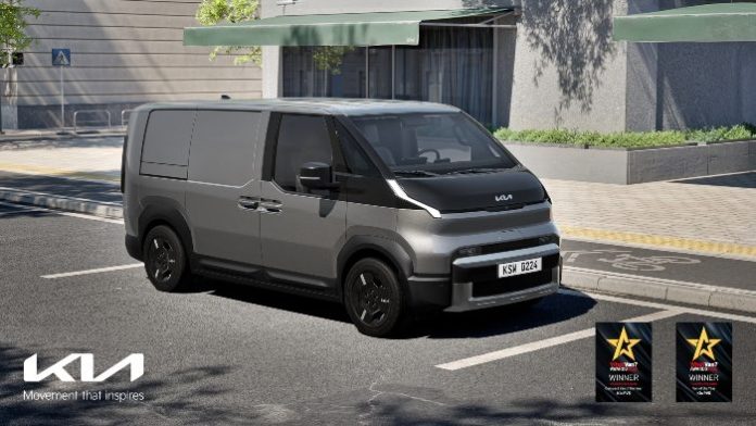 (Photo 1) The Kia PV5 Cargo crowned Van of the Year and Compact Van of the Year at the 2026 What Van Awards (1)