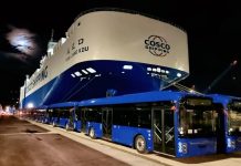 Άφιξη 155 ηλεκτρικών λεωφορείων στο λιμάνι του Πειραιά